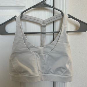 Lululemon white sports bra